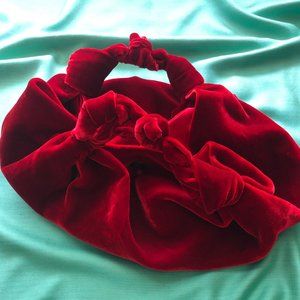 The Row Velvet Ascot Bag